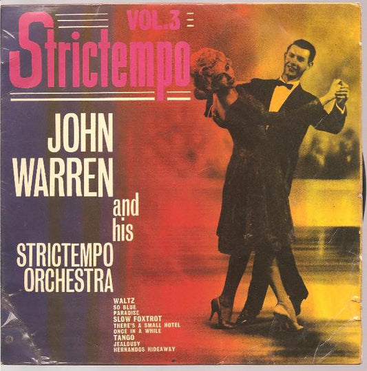 John Warren's Strictempo Orchestra* - Strictempo Vol. 3   (7", EP, Mono)