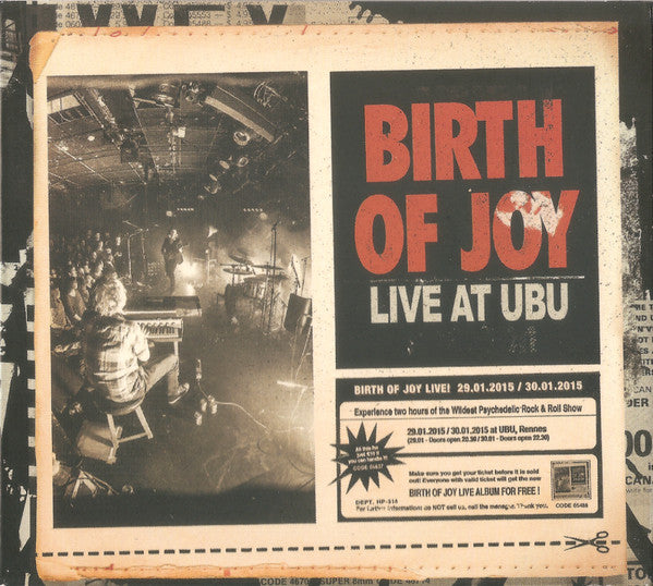 Birth Of Joy - Live At Ubu (2xCD, Album)
