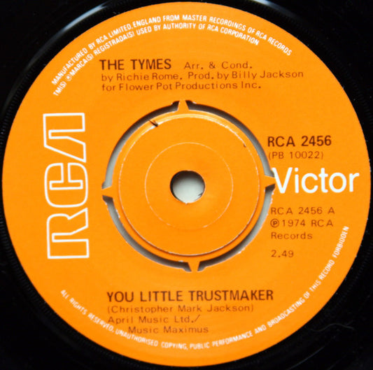 The Tymes - You Little Trustmaker / The North Hills (7", Single, Pap)
