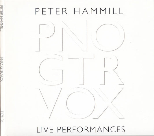Peter Hammill - PNO GTR VOX  Live Performances (2xCD, Album)