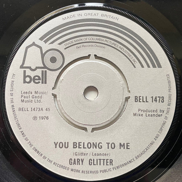 Gary Glitter - You Belong To Me (7", Single)