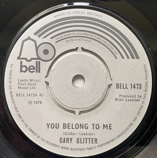 Gary Glitter - You Belong To Me (7", Single)