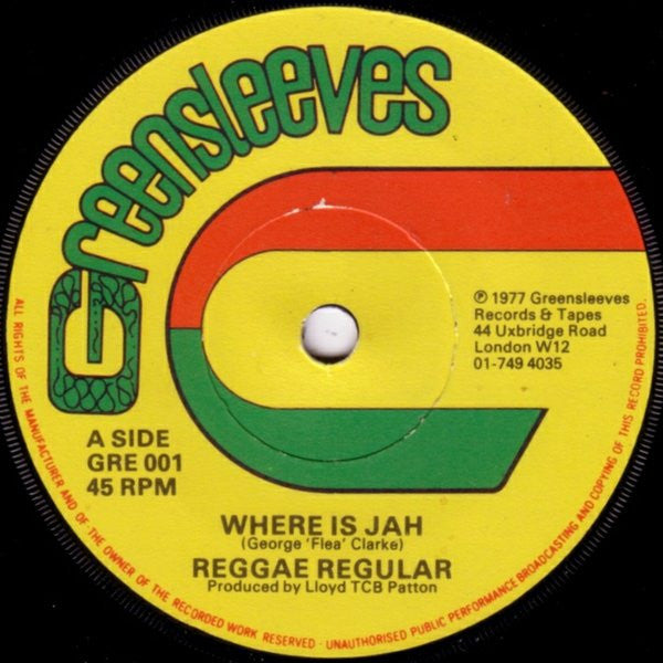 Reggae Regular - Where Is Jah (7", Sol)