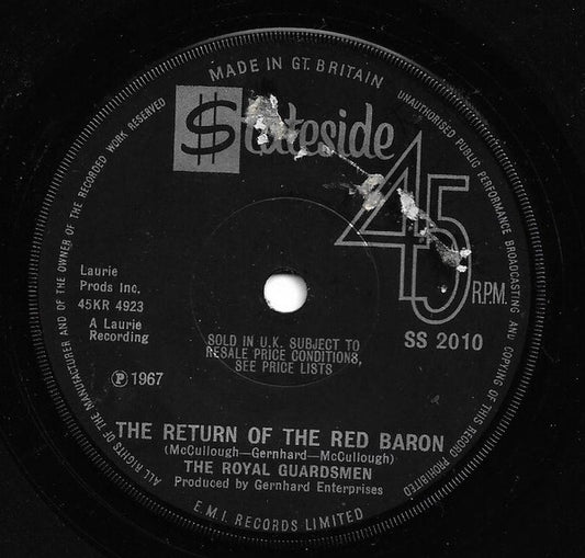 The Royal Guardsmen - The Return Of The Red Baron (7", Single)