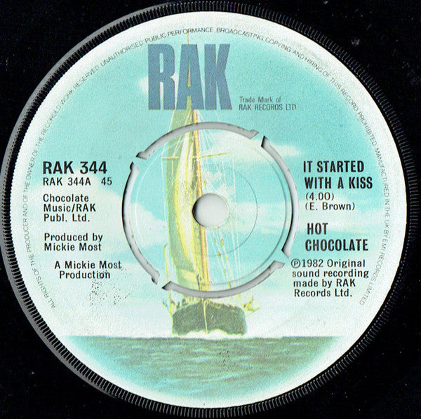 Hot Chocolate - It Started With A Kiss (7", Single, Kno)