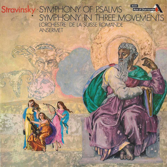 Stravinsky* ; L'Orchestre De La Suisse Romande, Ernest Ansermet - Symphony Of Psalms / Symphony In Three Movements (LP, Comp)