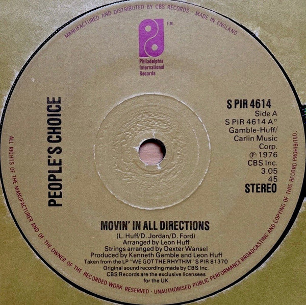 People's Choice - Movin' In All Directions (7")