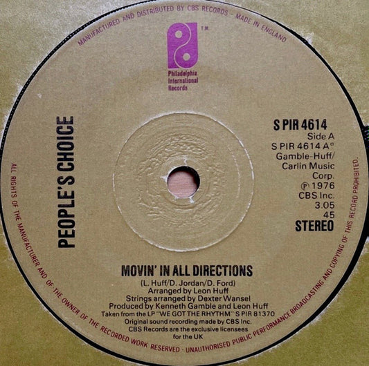 People's Choice - Movin' In All Directions (7")