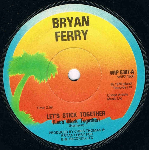 Bryan Ferry - Let's Stick Together (7", Single, Sol)