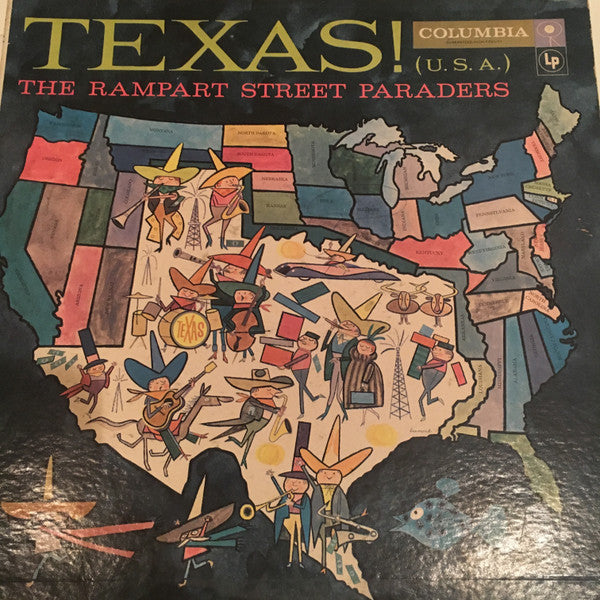 The Rampart Street Paraders - Texas U.S.A. (LP, Album, Mono)