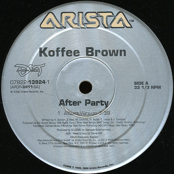 Koffee Brown - After Party (12")
