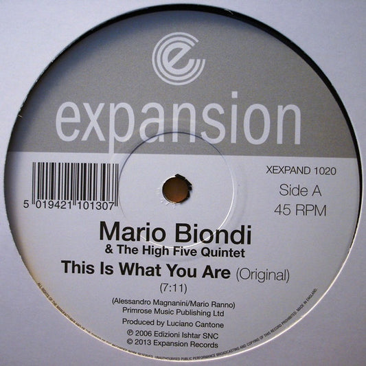 Mario Biondi & The High Five Quintet - This Is What You Are (12", RE)