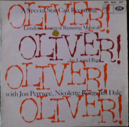 Lionel Bart With Jon Pertwee, Jim Dale, Nicolette Roeg - Oliver!  (LP, Album, Mono)