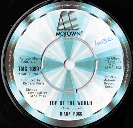 Diana Ross - Top Of The World  (7", Single)