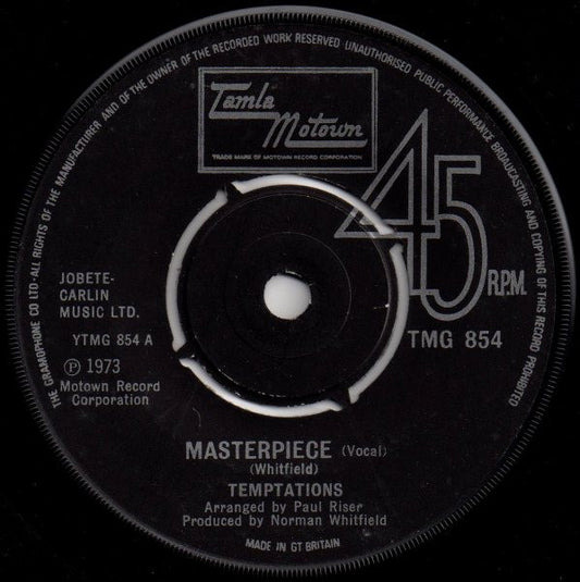 The Temptations - Masterpiece (7")