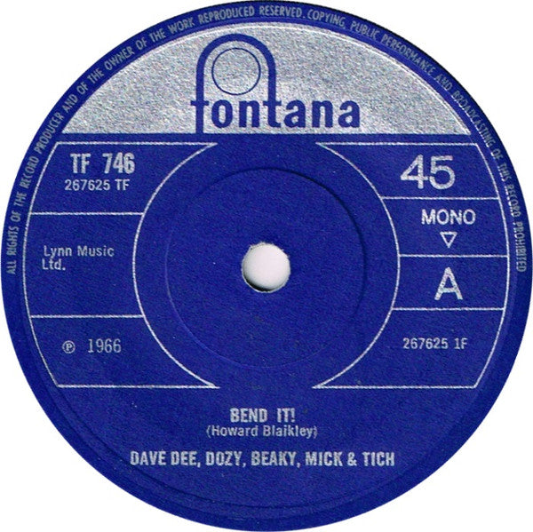 Dave Dee, Dozy, Beaky, Mick & Tich - Bend It! (7", Single, Mono, Sol)