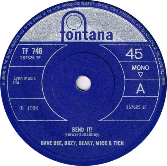 Dave Dee, Dozy, Beaky, Mick & Tich - Bend It! (7", Single, Mono, Sol)