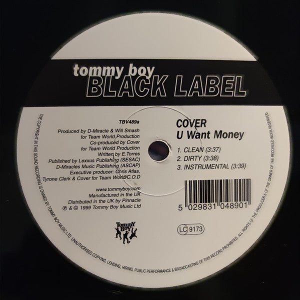 Cover - U Want Money (12", Maxi)