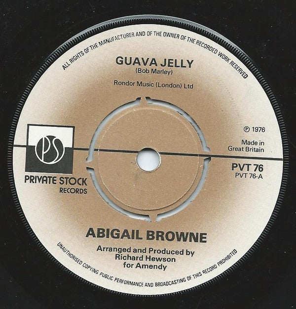 Abigail Browne - Guava Jelly (7", Single)