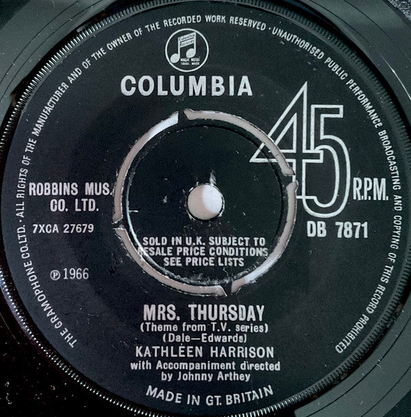 Kathleen Harrison - Mrs. Thursday (7")