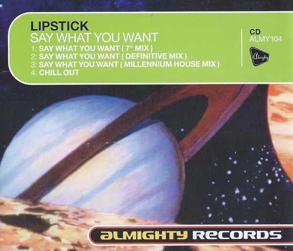 Lipstick (6) - Say What You Want (CD, Single)