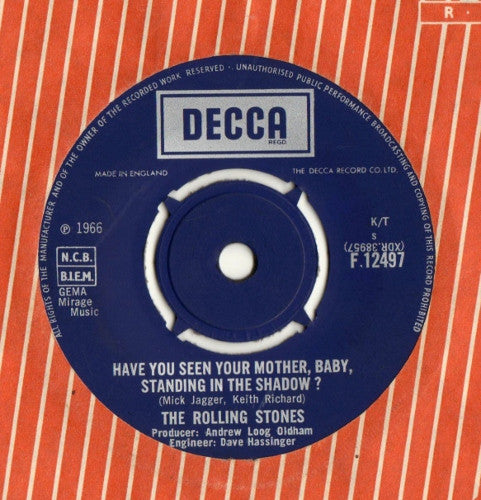 The Rolling Stones - Have You Seen Your Mother, Baby, Standing In The Shadow ? (7", Single, Box)