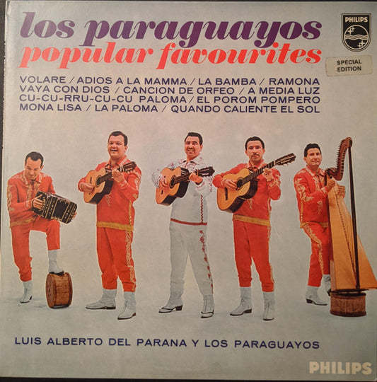 Luis Alberto del Parana y Los Paraguayos - Los Paraguayos - Popular Favourites (LP, Comp)