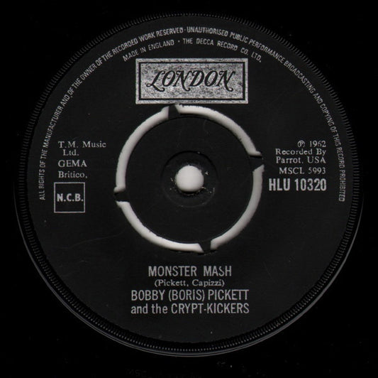 Bobby (Boris) Pickett And The Crypt-Kickers - Monster Mash (7", Single, RE)