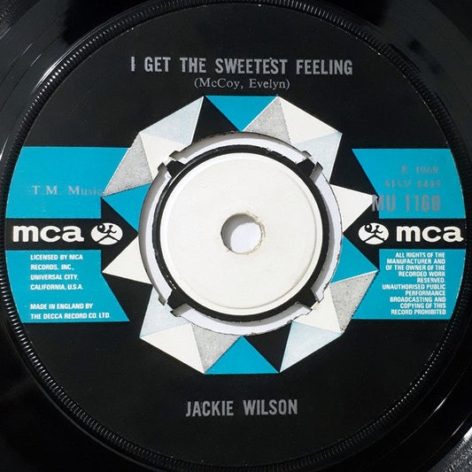 Jackie Wilson - I Get The Sweetest Feeling (7", Single)