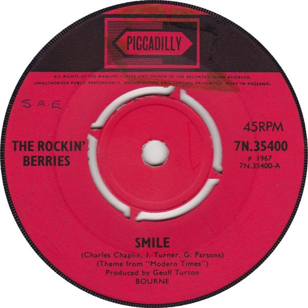 The Rockin' Berries - Smile (7", Single)