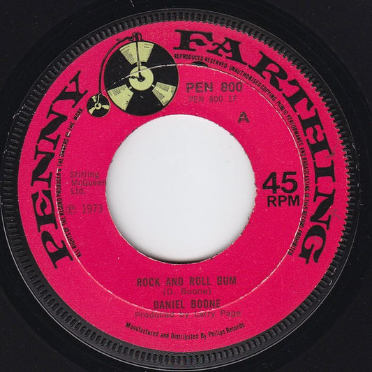 Daniel Boone - Rock And Roll Bum (7")