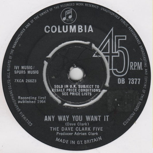 The Dave Clark Five - Any Way You Want It  (7", Single)