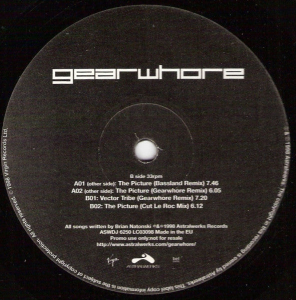 Gearwhore - The Picture (12", Promo)
