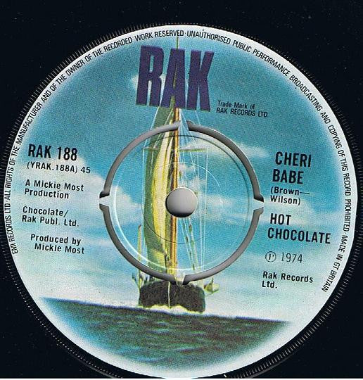 Hot Chocolate - Cheri Babe (7", Single)