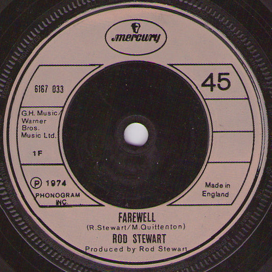 Rod Stewart - Farewell (7", Single)
