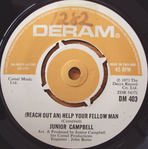 Junior Campbell - (Reach Out An) Help Your Fellow Man / Pretty Belinda (7", Single)