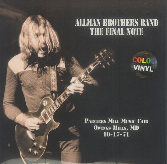 Allman Brothers Band* - The Final Note (Painters Mill Music Fair Owings Mills, MD 10-17-71) (2xLP, RE, Sal)