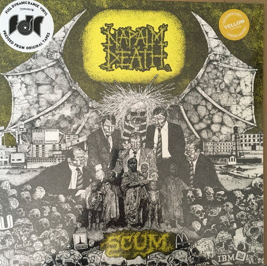Napalm Death - Scum (LP, Album, RE, RM, RP)