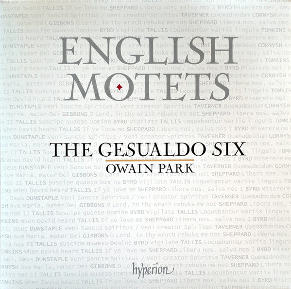 The Gesualdo Six, Owain Park - English Motets (LP, Album)