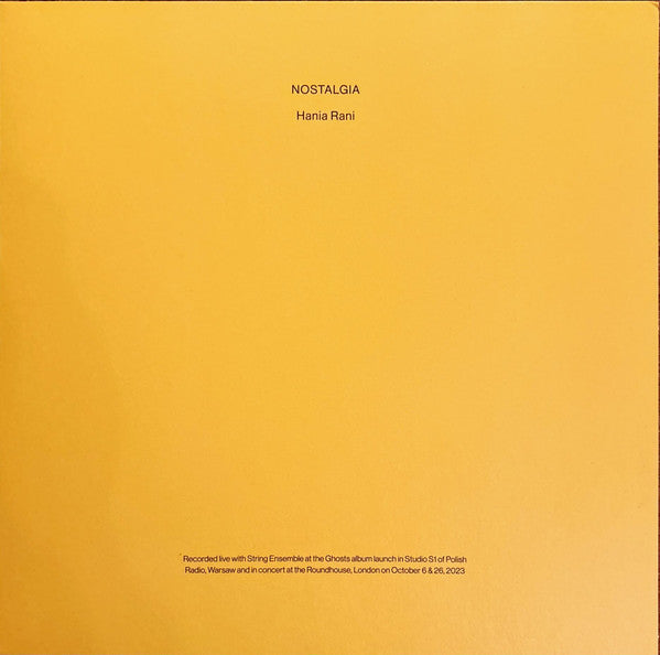Hania Rani - Nostalgia (2xLP, Ltd)