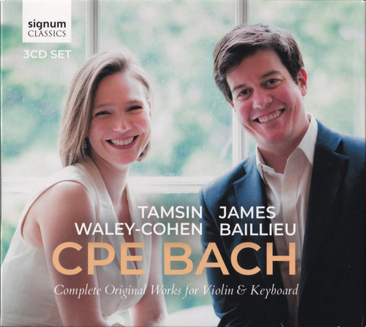 CPE Bach*, Tamsin Waley-Cohen, James Baillieu - Complete Original Works For Violin & Keyboard (3xCD)