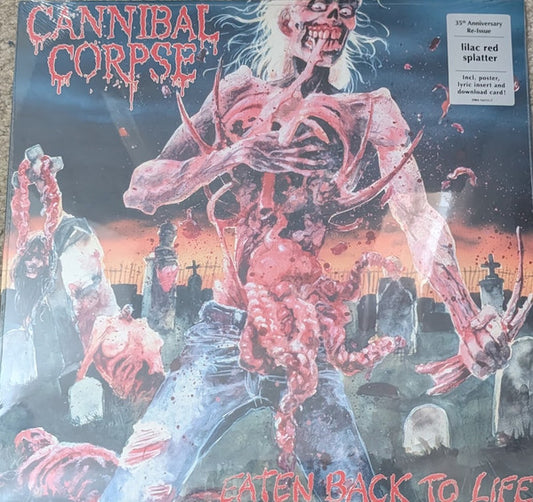 Cannibal Corpse - Eaten Back To Life (LP, Album, RE, Lil)
