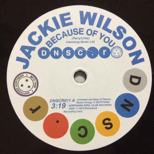 Jackie Wilson / Doris & Kelley - Because Of You / You Don’t Have To Worry (7", Single)