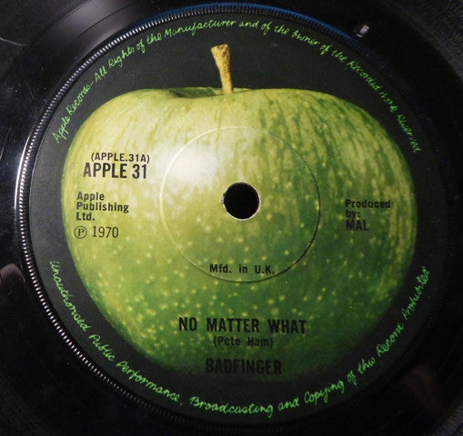 Badfinger - No Matter What (7", Sol)