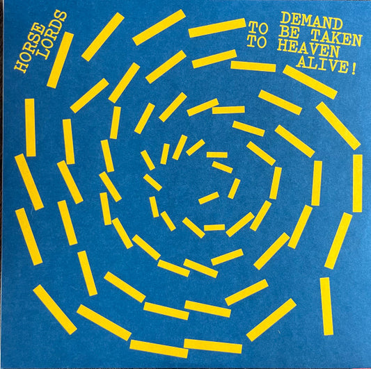 Horse Lords - Demand To Be Taken To Heaven Alive! (LP, Album, Whi)