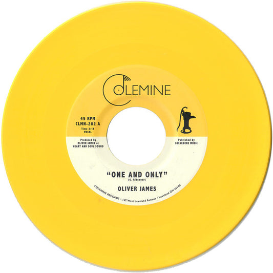 Oliver James (7) - One And Only (7", Single, Ltd, Yel)