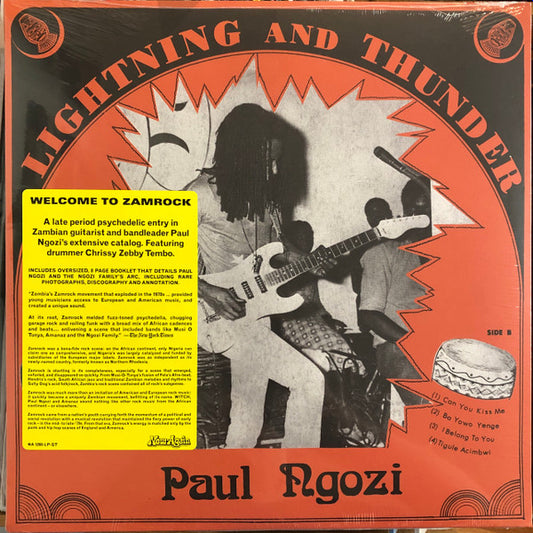 Paul Ngozi - Lightning And Thunder (LP, Album, RE)