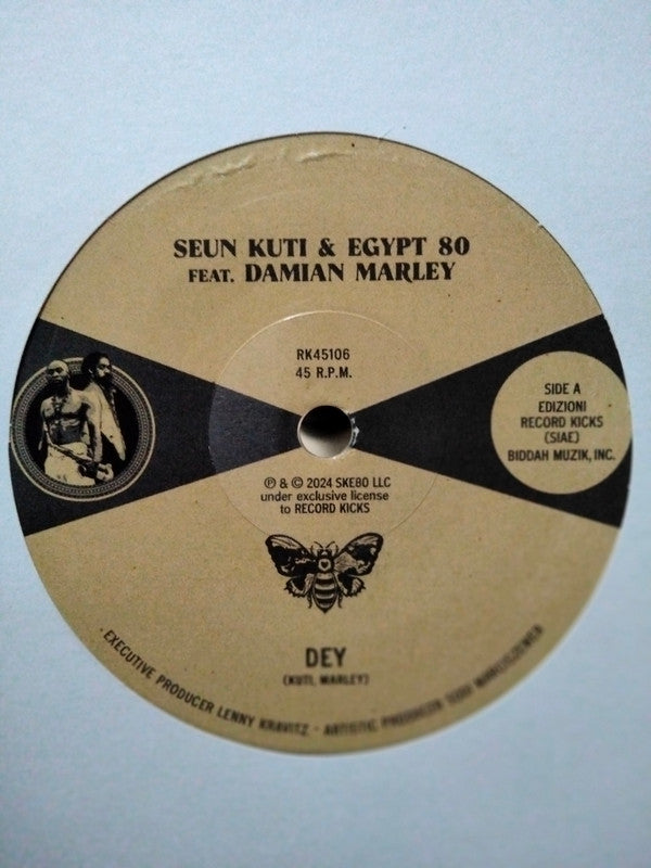 Seun Kuti & Egypt 80* feat.  Damian Marley - Dey (7", Ltd, Cle)