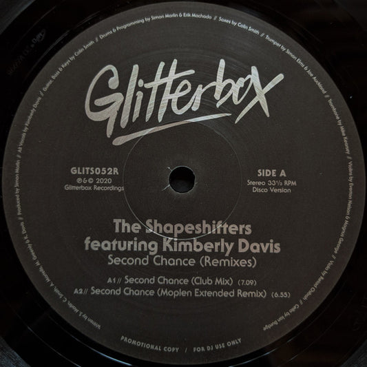The Shapeshifters* Featuring Kimberly Davis (3) - Second Chance (Remixes) (12", Promo)