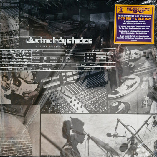 Jimi Hendrix - Electric Lady Studios: A Jimi Hendrix Vision (3xCD + Blu-ray, Album, RE, Multichannel + Box, Dlx)